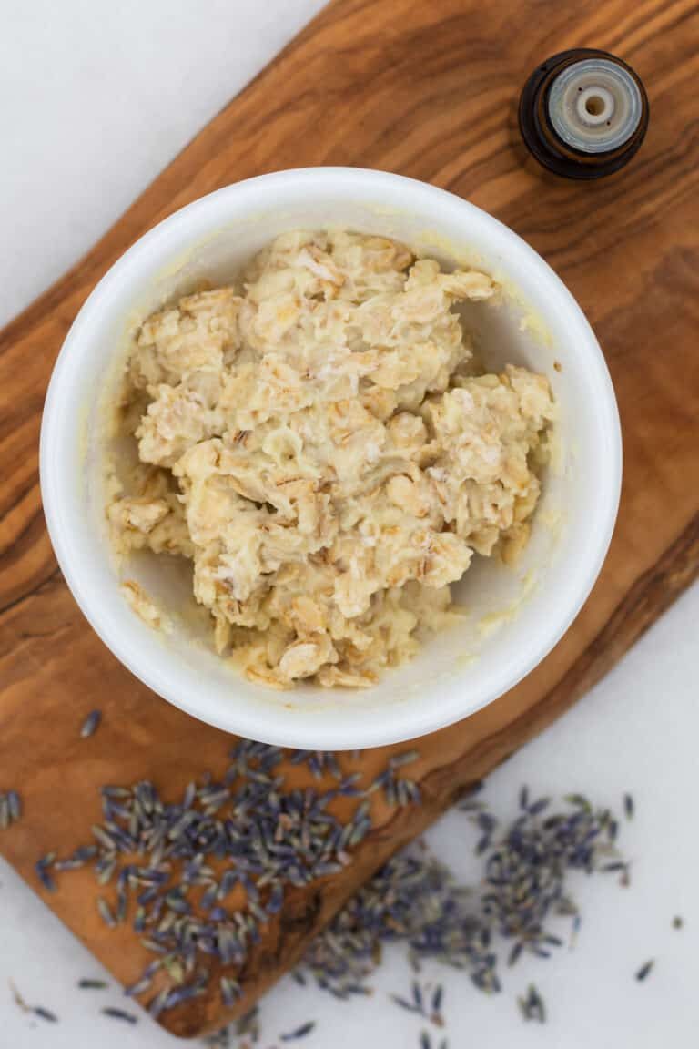 Oatmeal made into a paste.