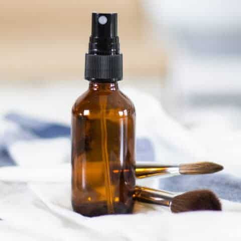 DIY hair toner spray with an applicator.