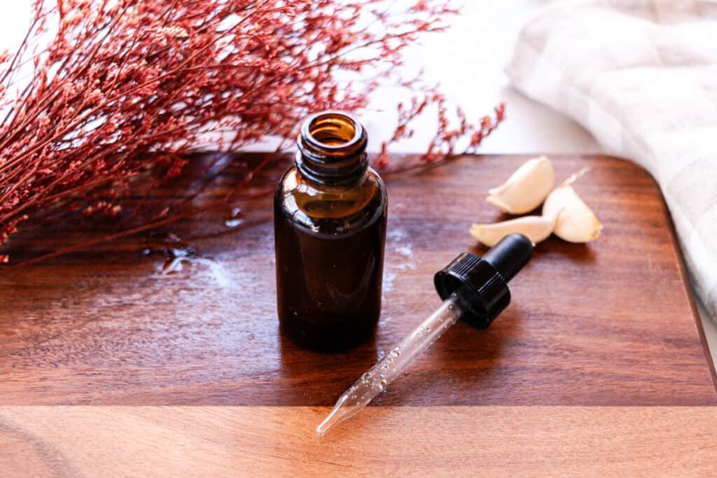 DIY nail growth serum bottle.