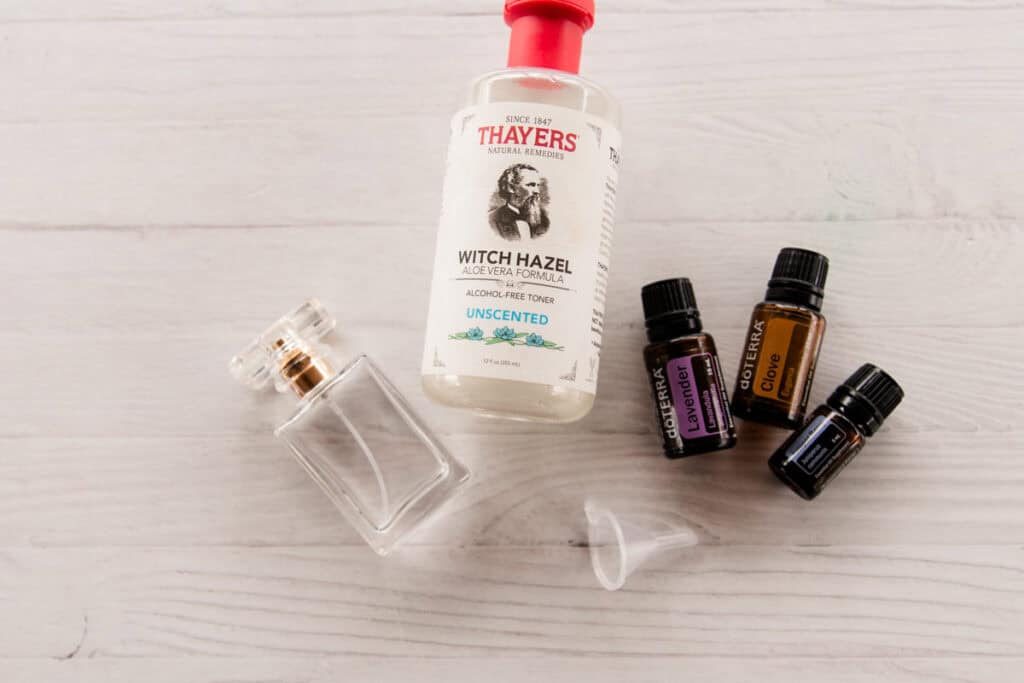 Homemade natural perfume ingredients.