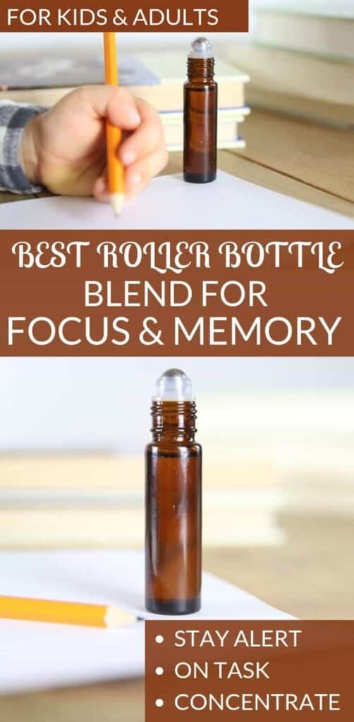 Best roller bottle blend for focus and memory. Help your child stay alert, on task, and to concentrate.