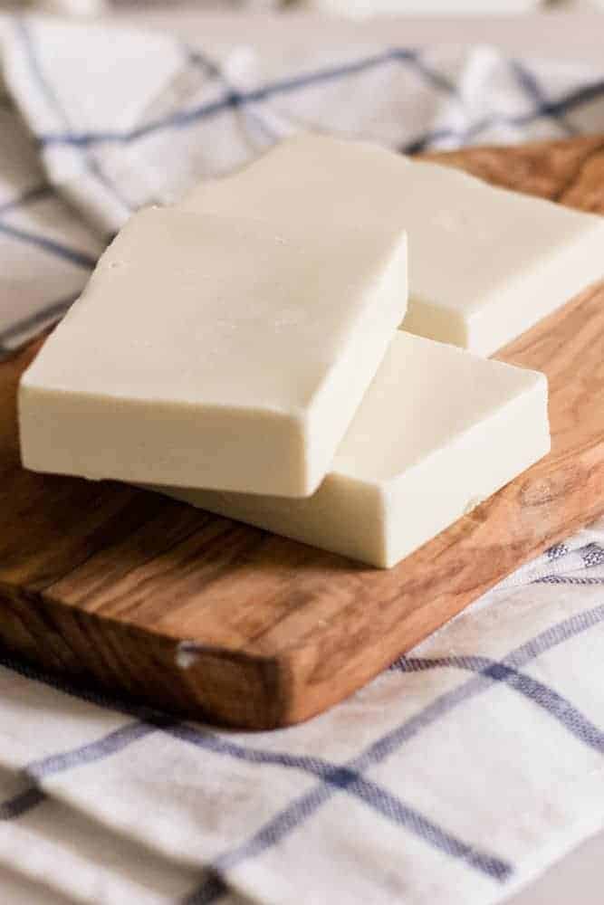 Homemade sunscreen bars.