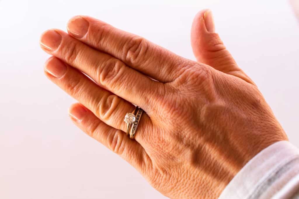 Our fingernails after they have gone a whole month without any products on them.