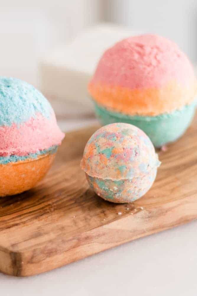 Bath Bomb Recipe for: Kids | Rainbow Colors