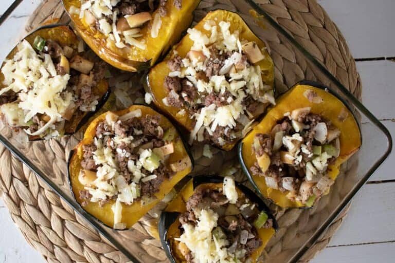 Stuffed Acorn: Squash with Sausage