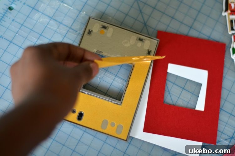 Exposing adhesive on Legrand Adorne custom plate