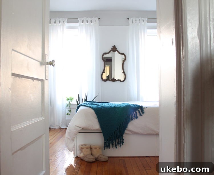 Megan's dining area, cleverly integrated into her small apartment for family meals and gatherings.