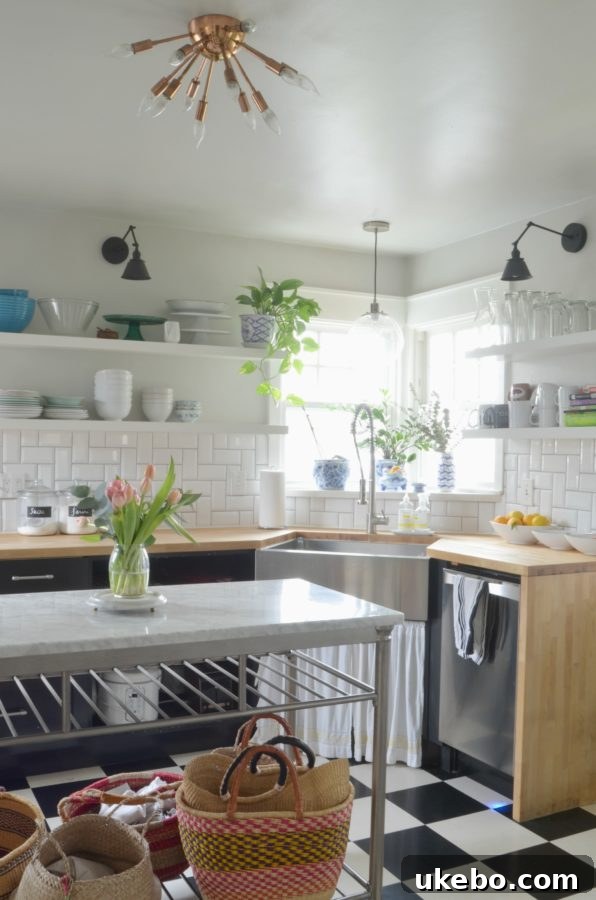 Newly updated kitchen with elegant details