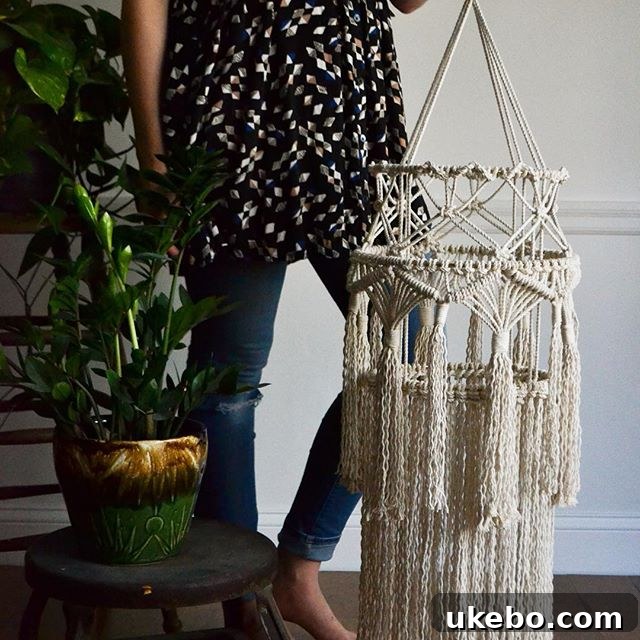 Exquisite macrame lanterns by The Forest Fern, designed to be hung in groups, creating a magical, ethereal glow.