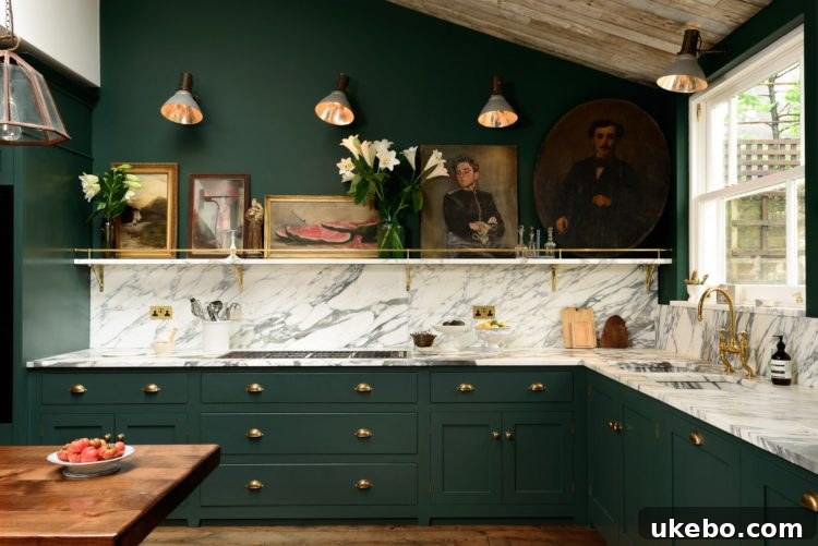 Emerald green kitchen inspiration