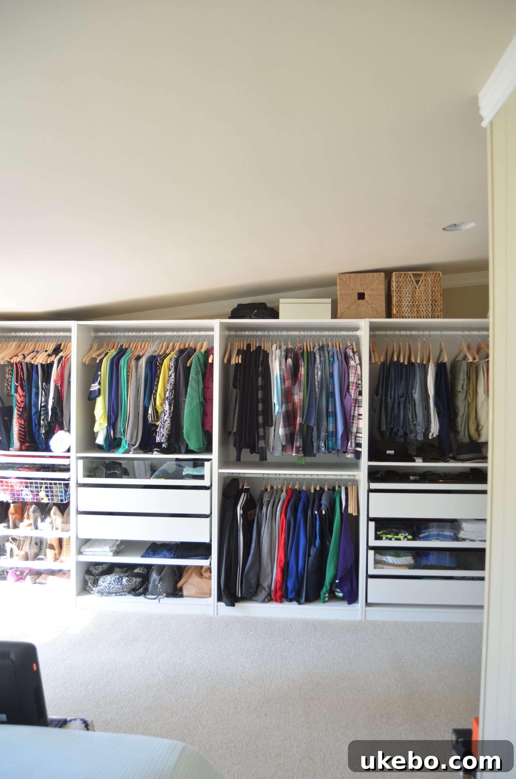 Mastering Your Small Closet My 5 Fall Winter Capsule Wardrobe Essentials 3 Close-up of a neatly arranged wardrobe section