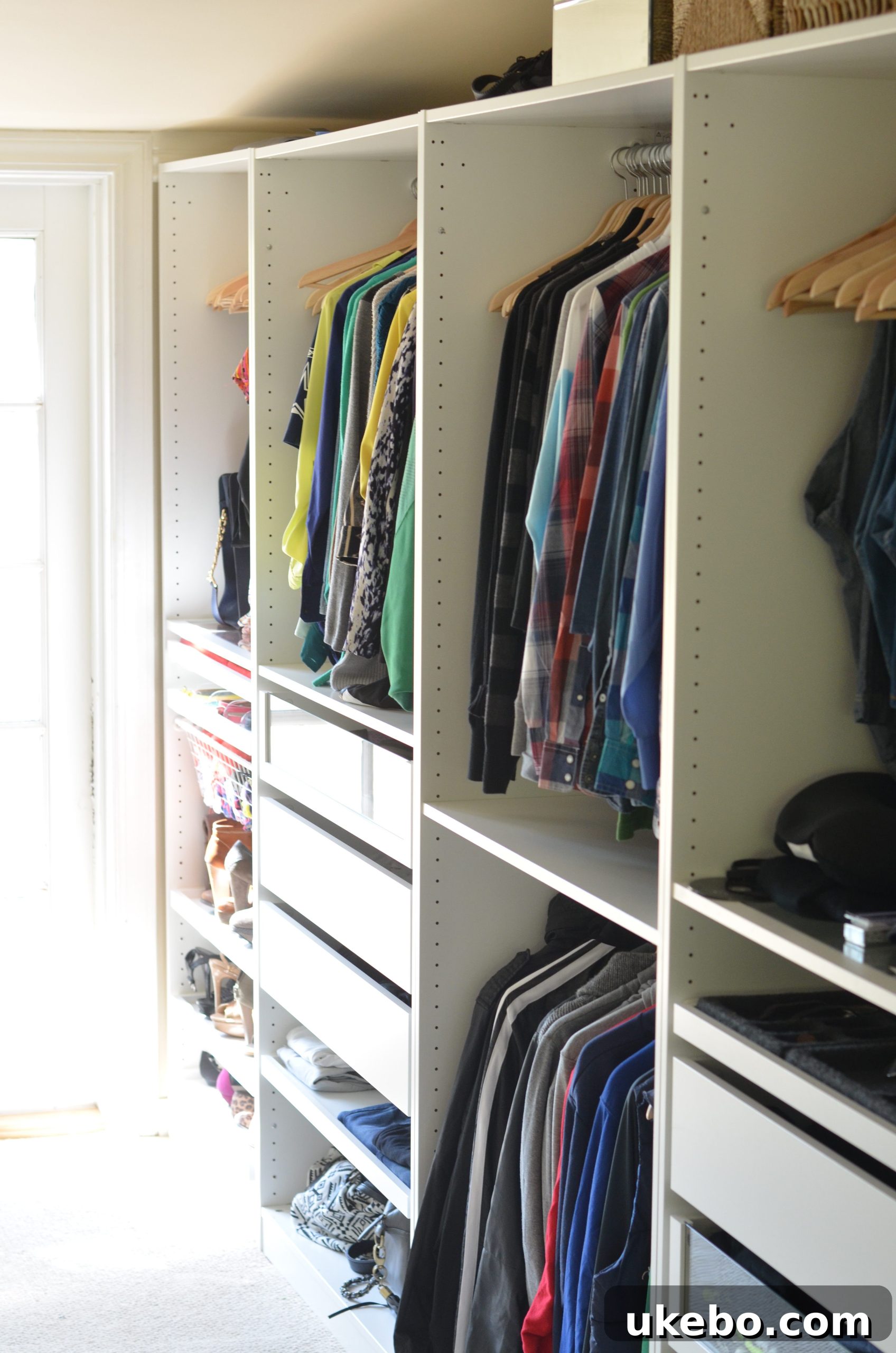 Mastering Your Small Closet My 5 Fall Winter Capsule Wardrobe Essentials 4 Another view of the structured closet space