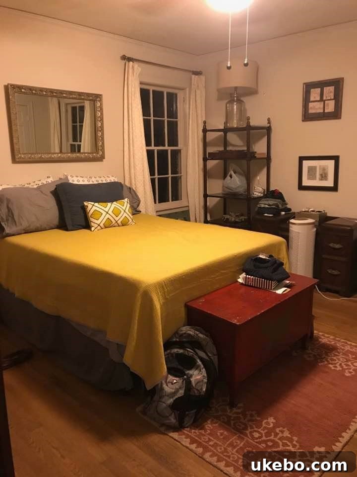 Before image of master bedroom 1