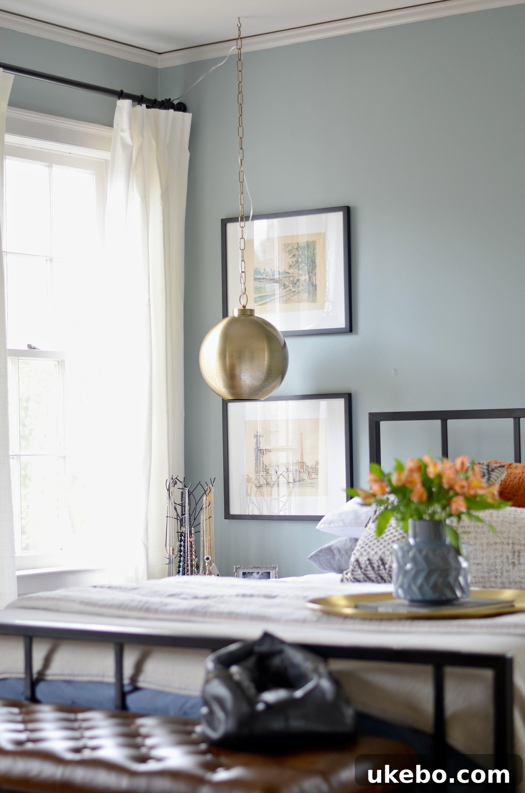 Transformed master bedroom after makeover 2