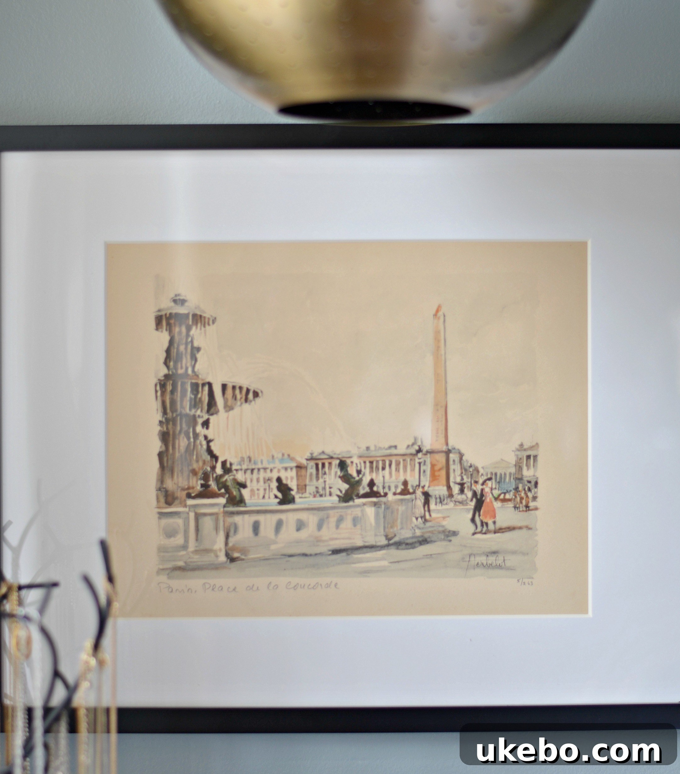 Curated art collection in the bedroom 2