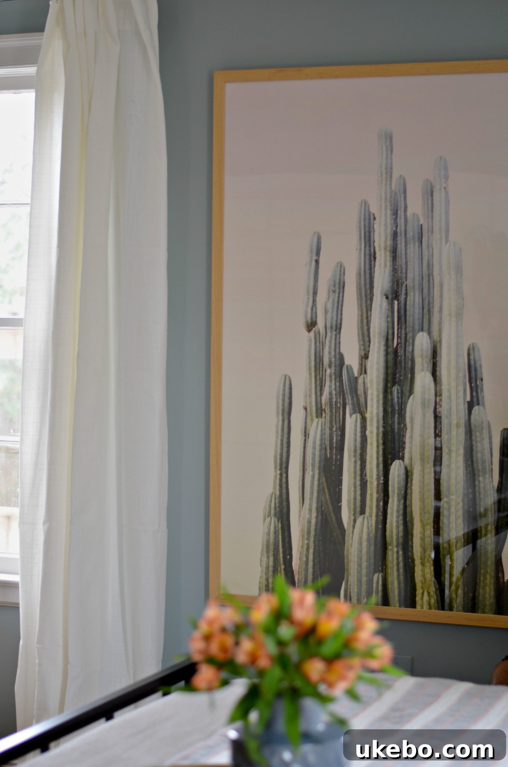 Minted cactus print
