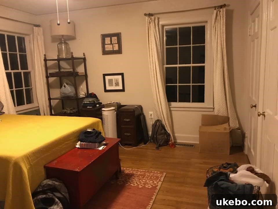 Before image of master bedroom 2