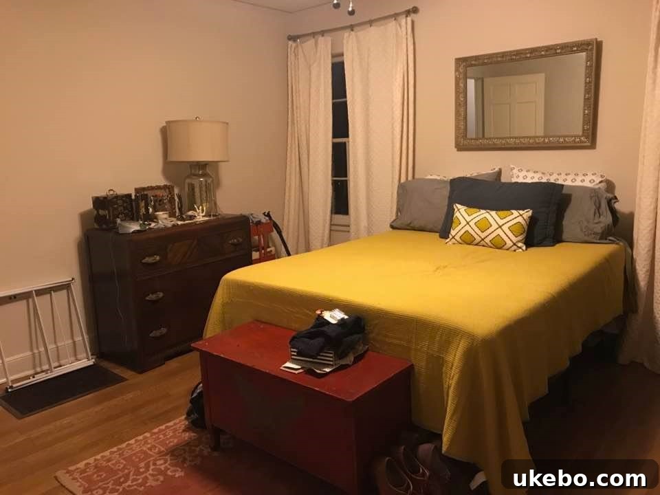 Before image of master bedroom 3