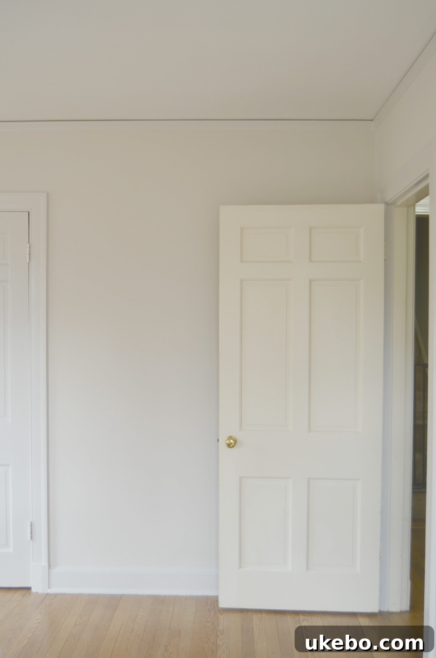 Bedroom before makeover, empty space 5