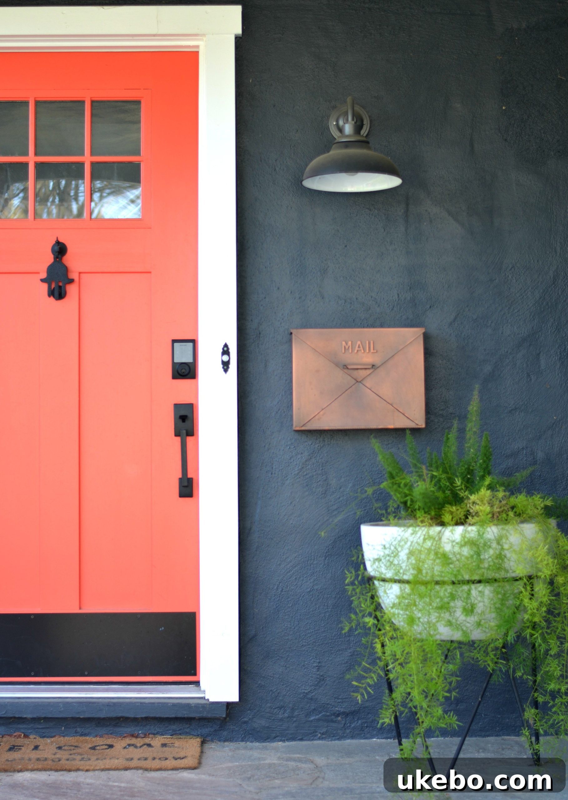 Existing front door sconce