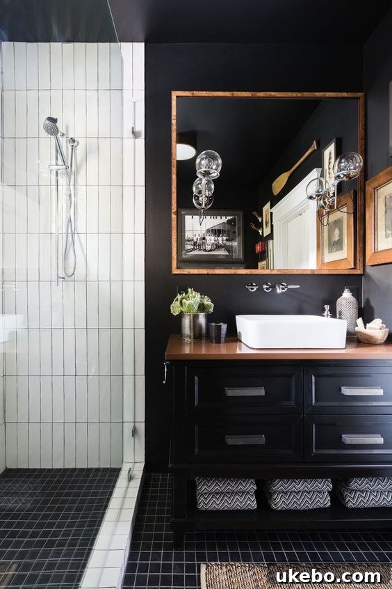 One Room Challenge Week 1 The Design Blueprint 12 Inspirational image of a chic, Parisian-inspired bathroom with warm tones