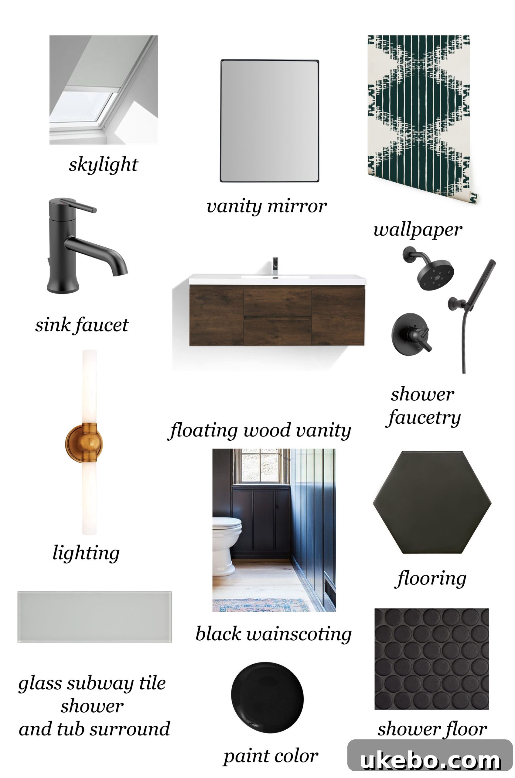 One Room Challenge Week 2: Demolition Day, Unexpected Hurdles, and Plan B 6 Initial tile selection plans for bathroom renovation