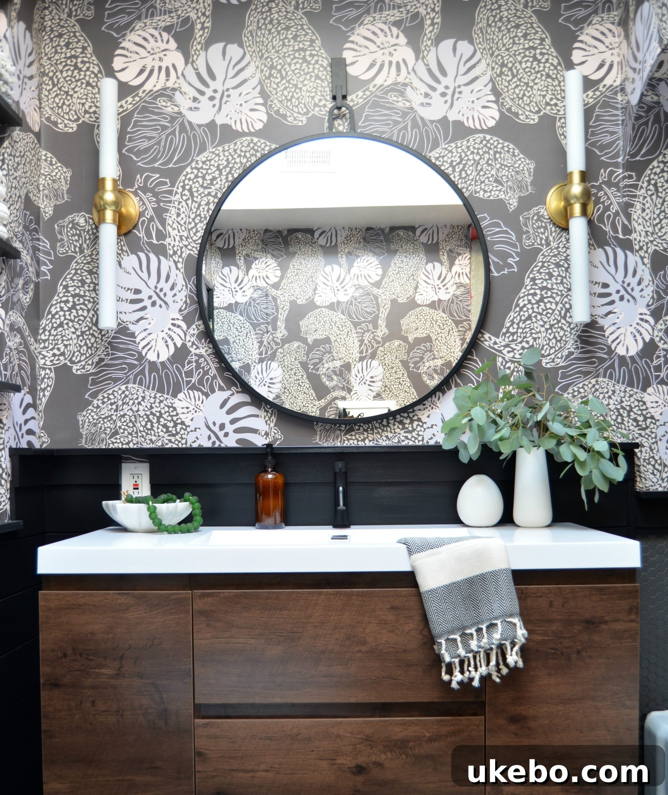 The Grand Reveal One Room Challenge Week 6 23 Elegant Cornwall sconces from Hudson Valley Lighting