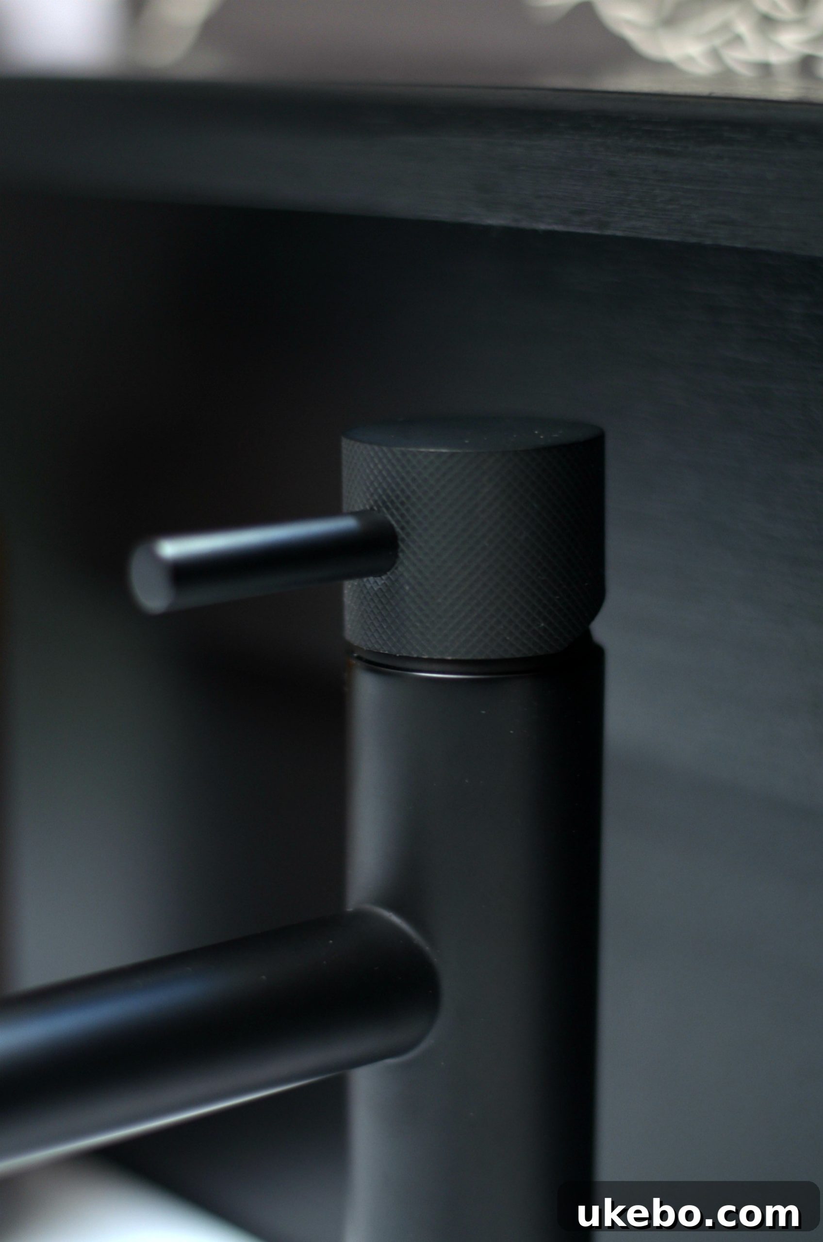 The Grand Reveal One Room Challenge Week 6 28 Matte black vanity faucet from Crosswater London MPRO collection