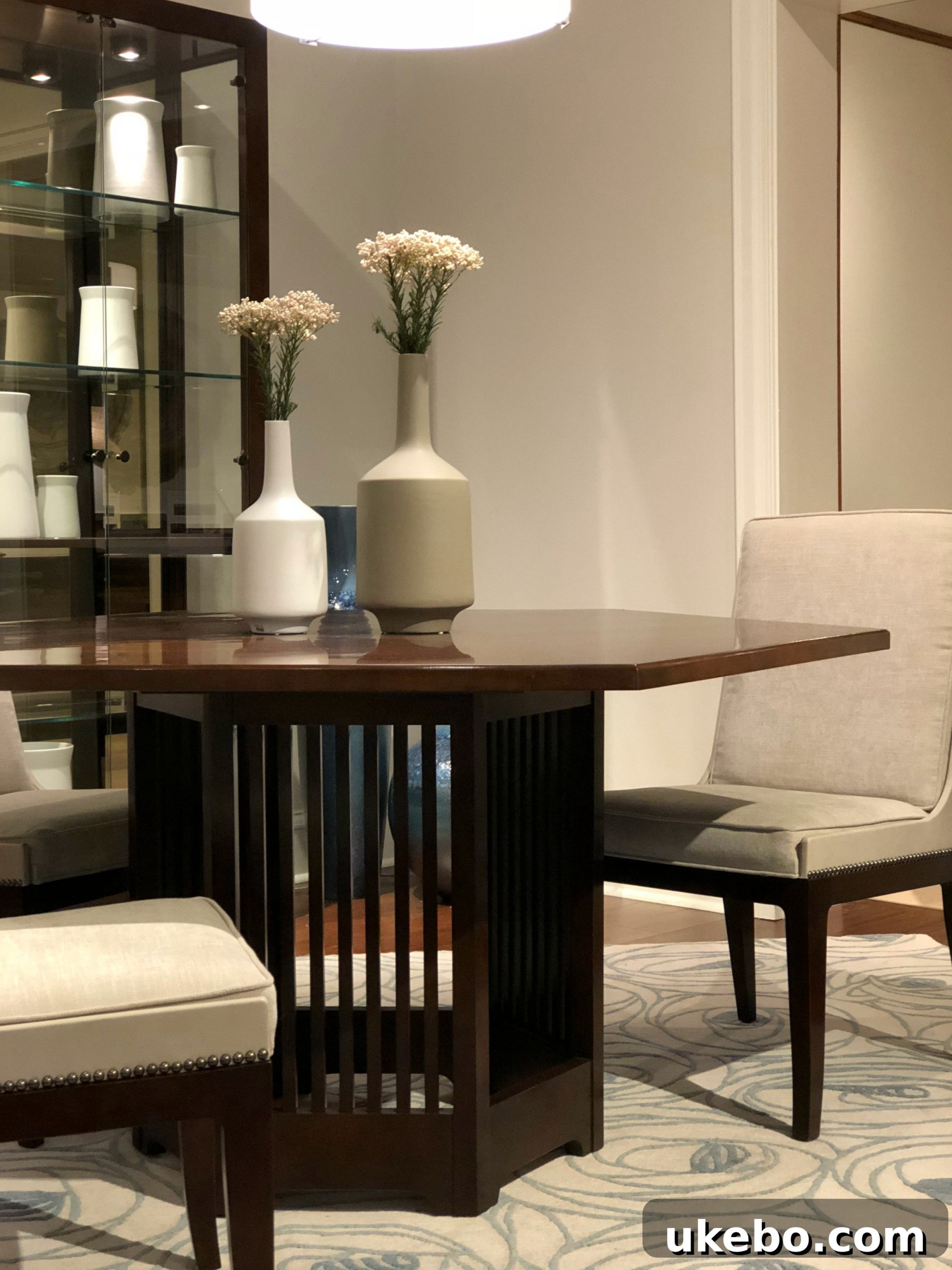 Heirloom-quality Mission style furniture from Stickley at High Point Market, known for durability and craftsmanship.