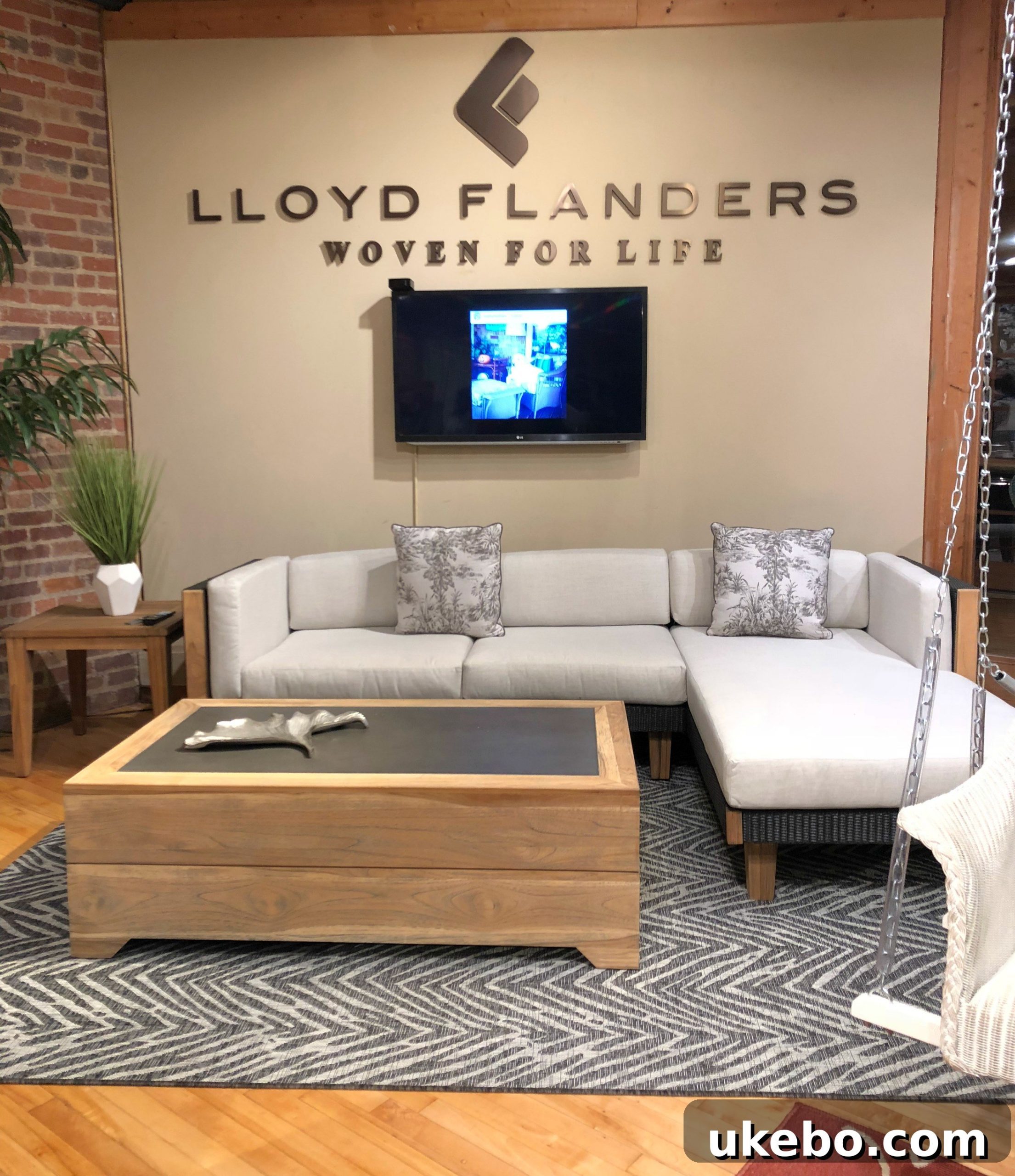 Durable and stylish outdoor furniture from Lloyd Flanders at High Point Market, perfect for al fresco living.