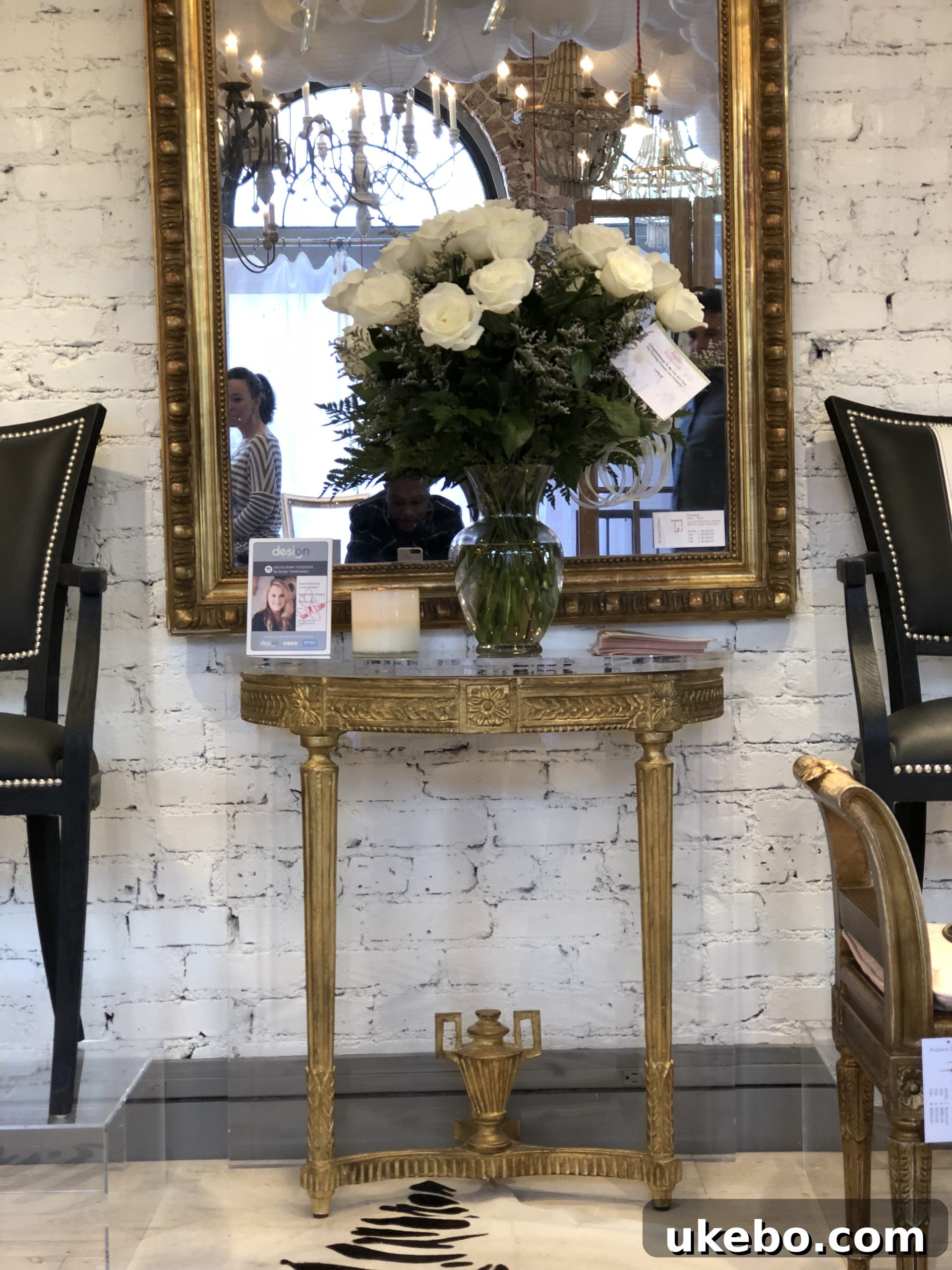 Aiden Gray showcasing stunning lucite accents, adding a modern, luxurious touch to any interior.