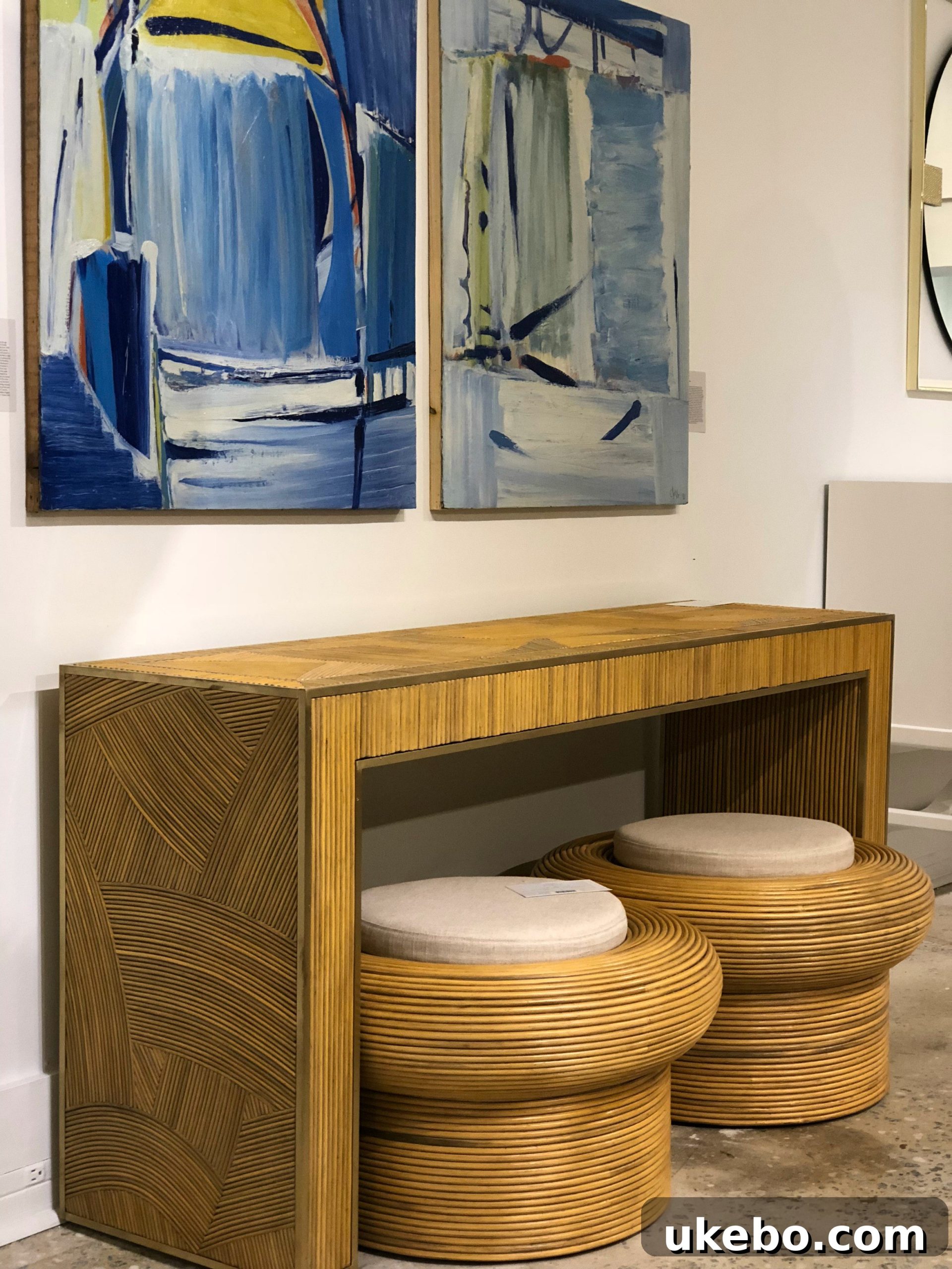 High Point Market Trendscape Volume 3 6 Another example from High Point Market showcasing textural depth through mixed materials and aged finishes.