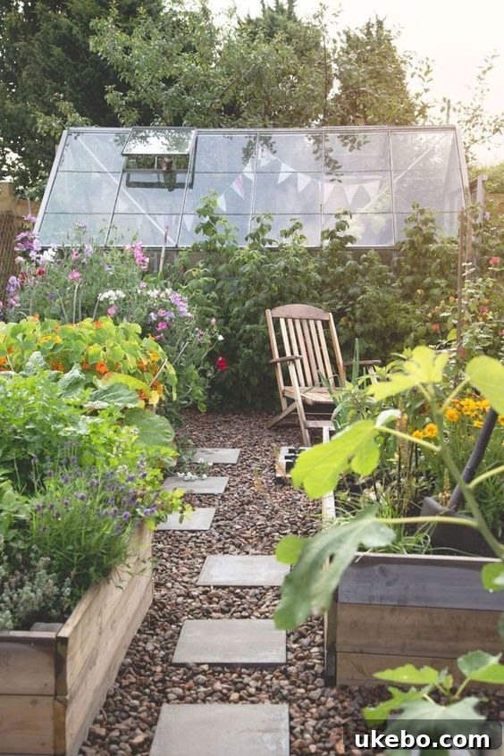 Kitchen garden inspiration with rustic charm