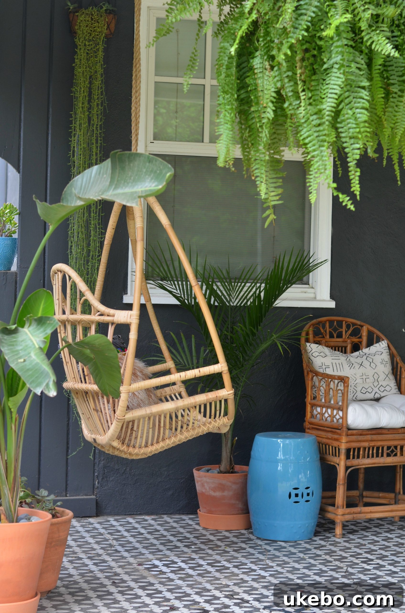 Conceptual design plan for The Cottage Bungalow's potager garden and outdoor living spaces