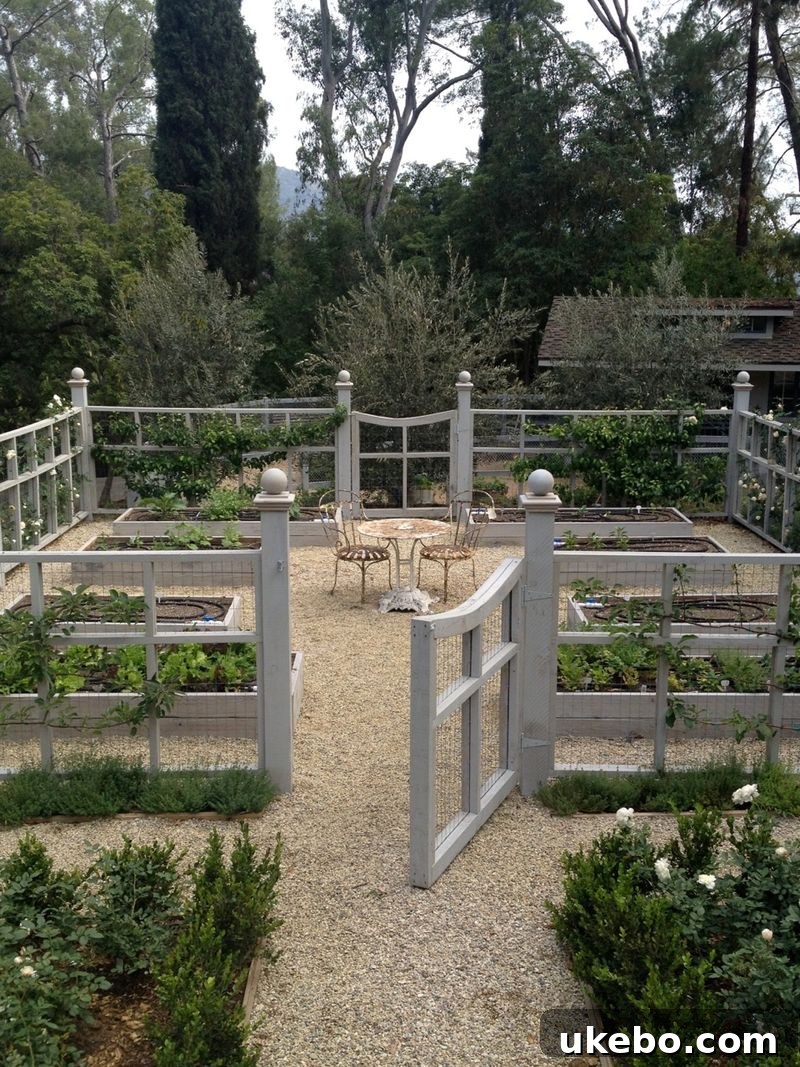 Potager Garden with Central Obelisk