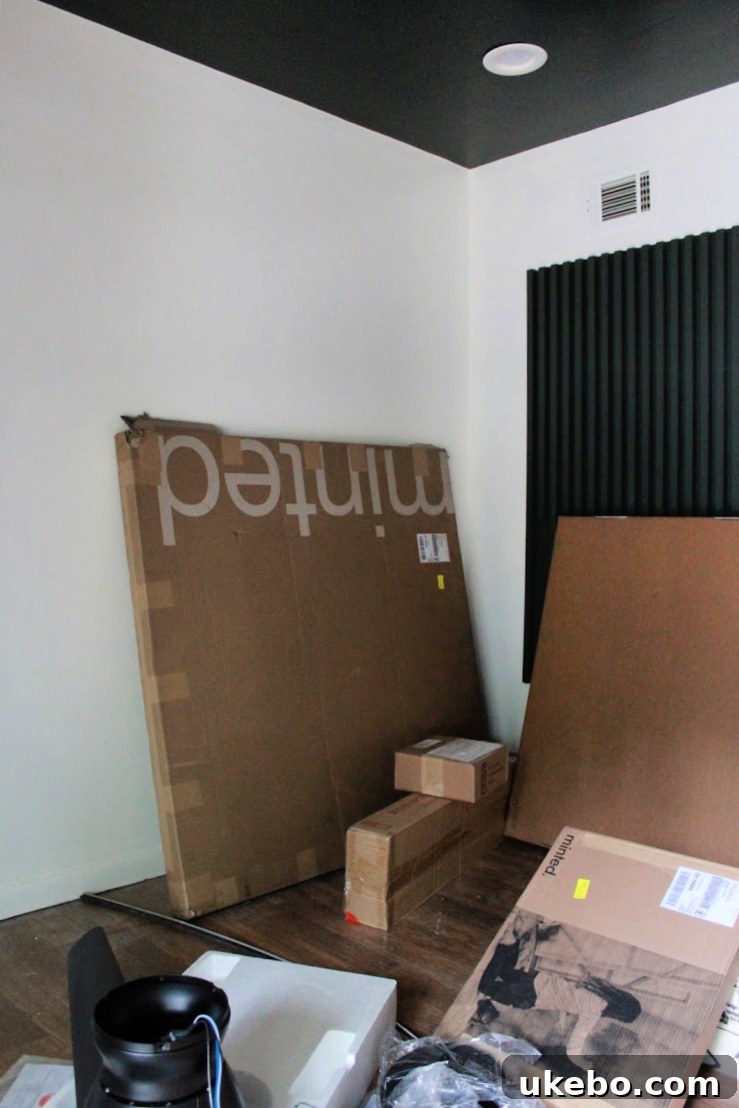 One Room Challenge Fall 2019 bedroom and bathroom renovation work in progress