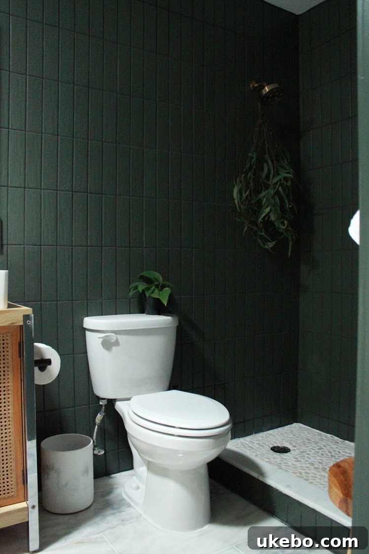 Contemporary bathroom design focusing on high-quality materials and natural textures