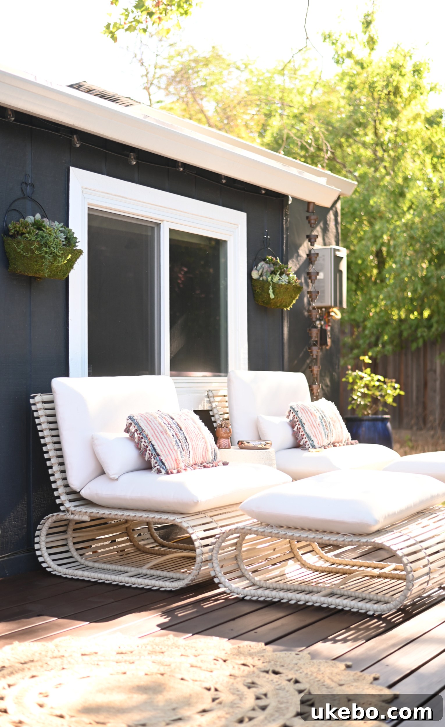 Close-up of upper lounge styling