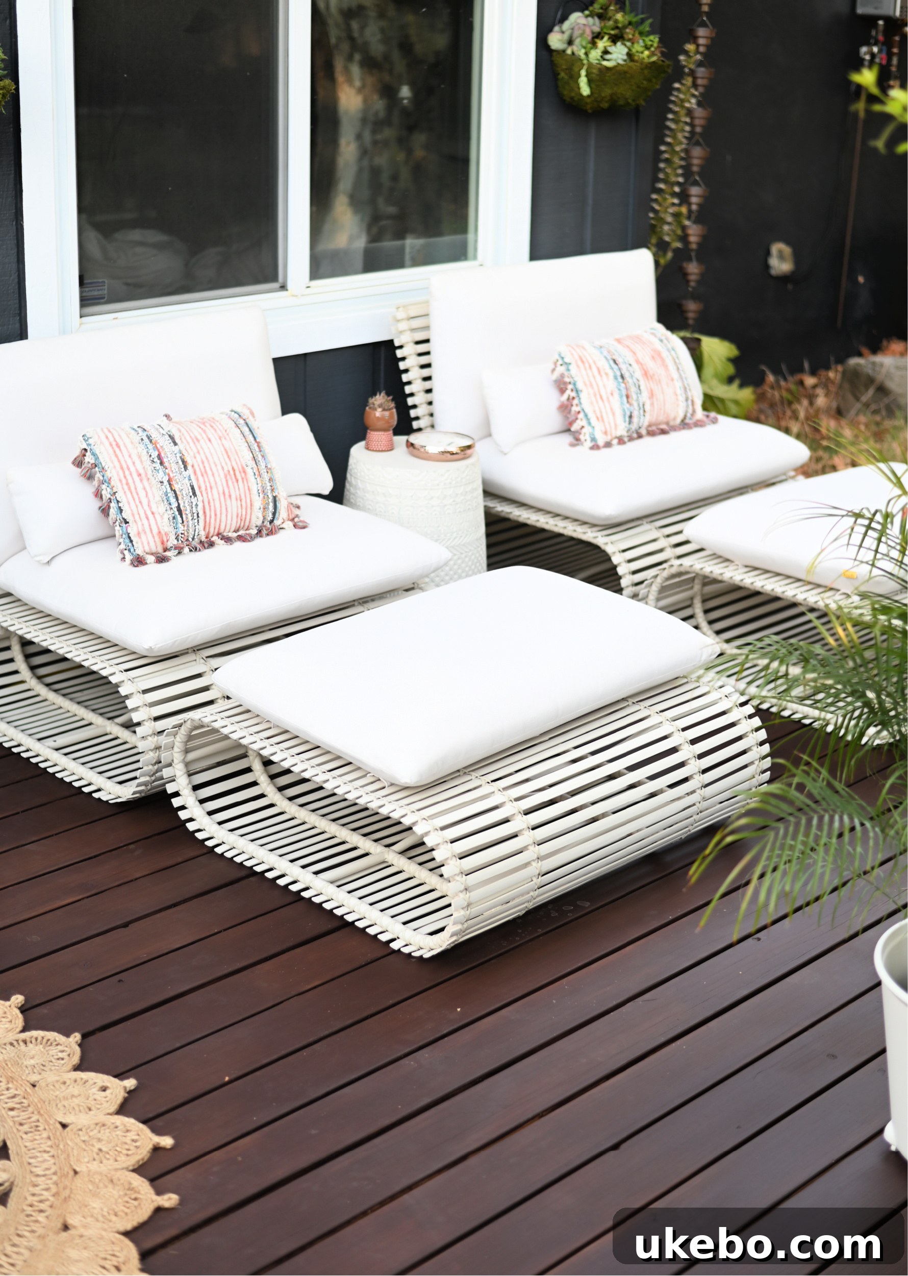 Bringing Our Deck Back to Life with Sherwin-Williams 27 After the second coat, deck awaiting furniture