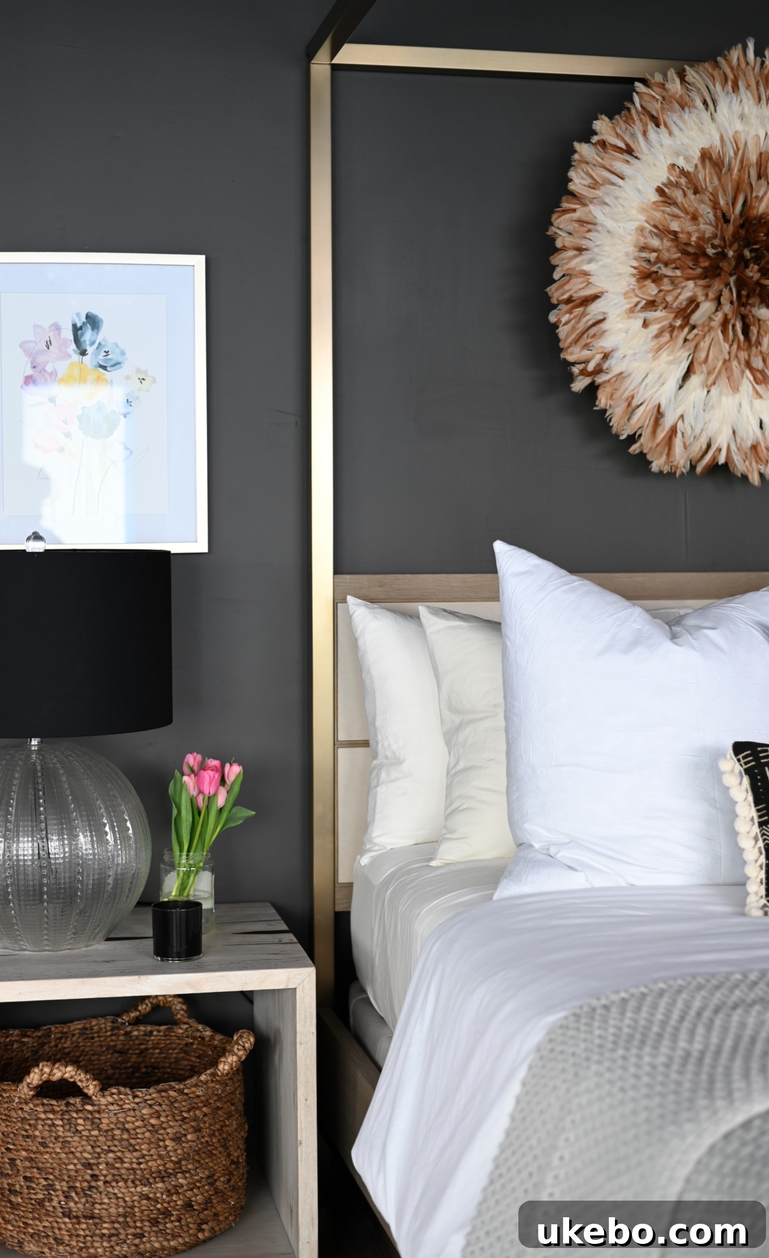 Bedroom decor and lighting