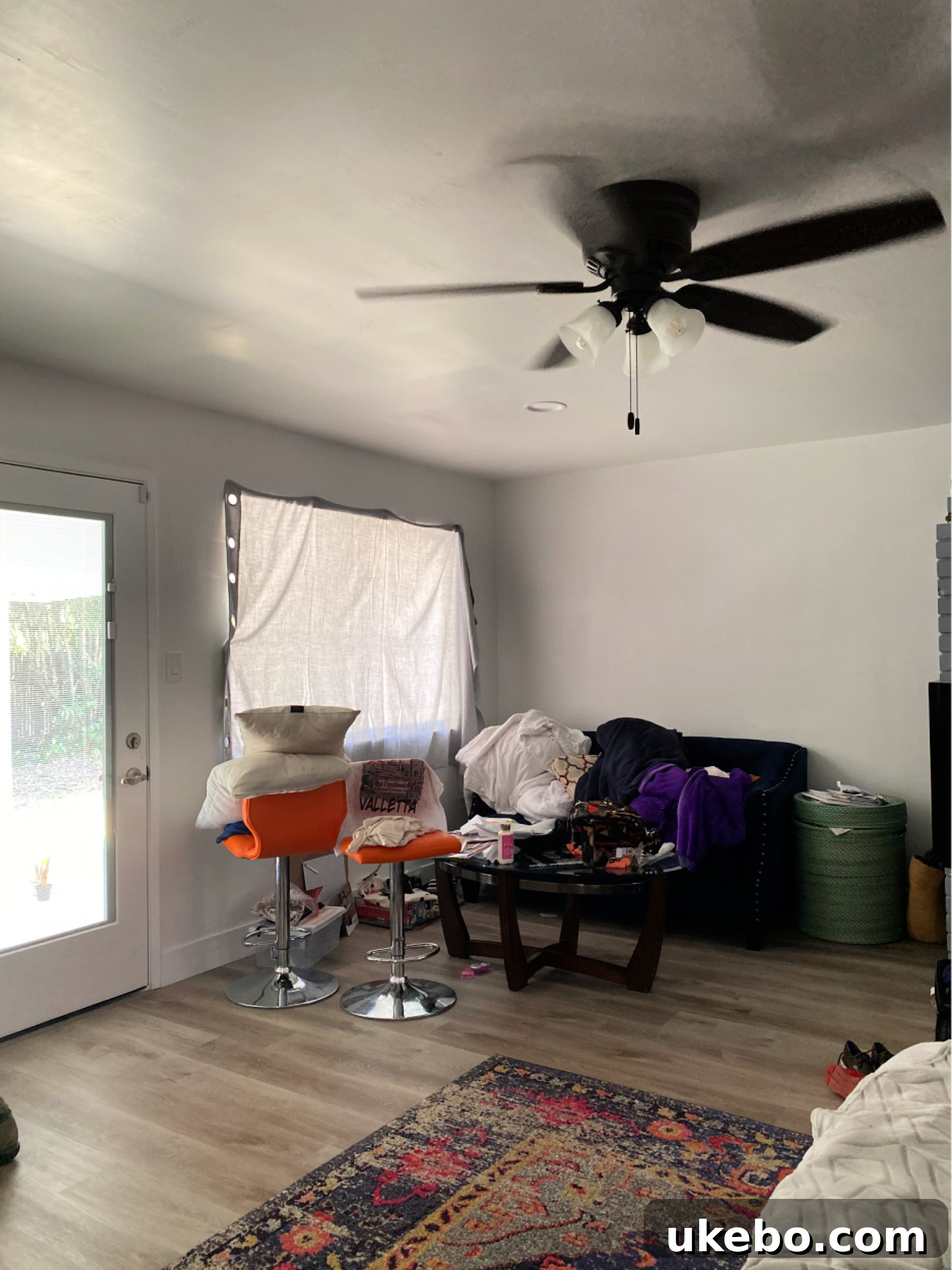 White walls before transformation