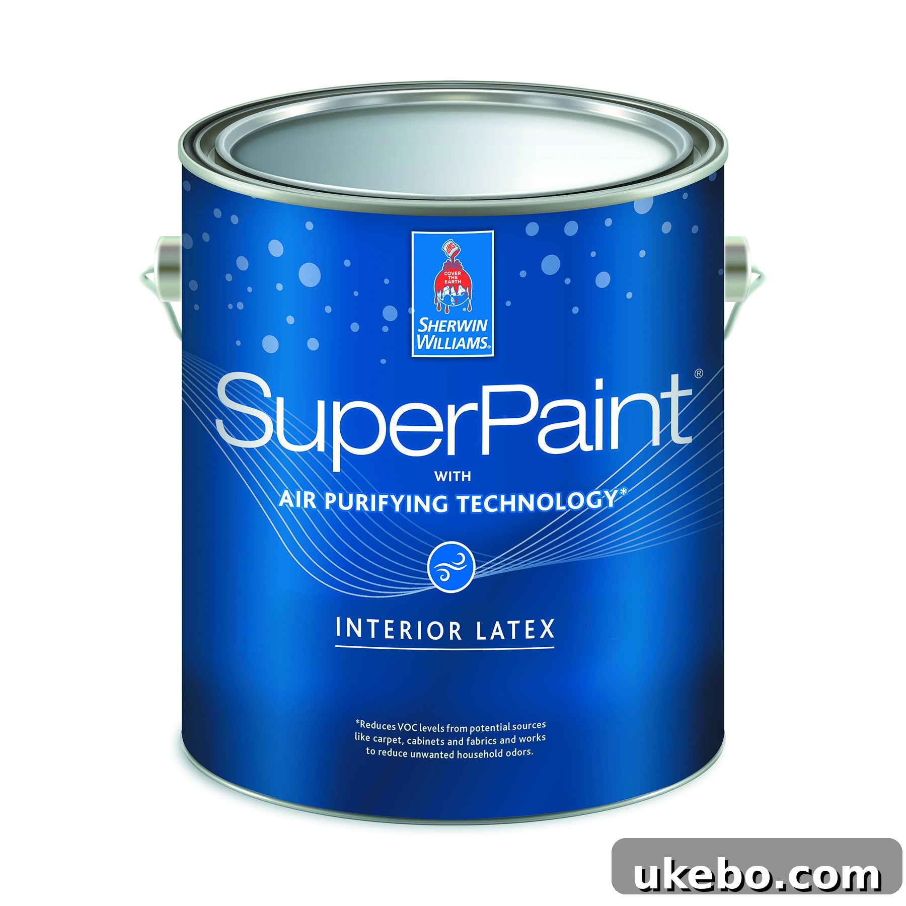 You Won't Believe What Paint Can Do 5 A vibrant blue children's bathroom with a whimsical shower curtain and colorful accents, featuring Sherwin-Williams paint.