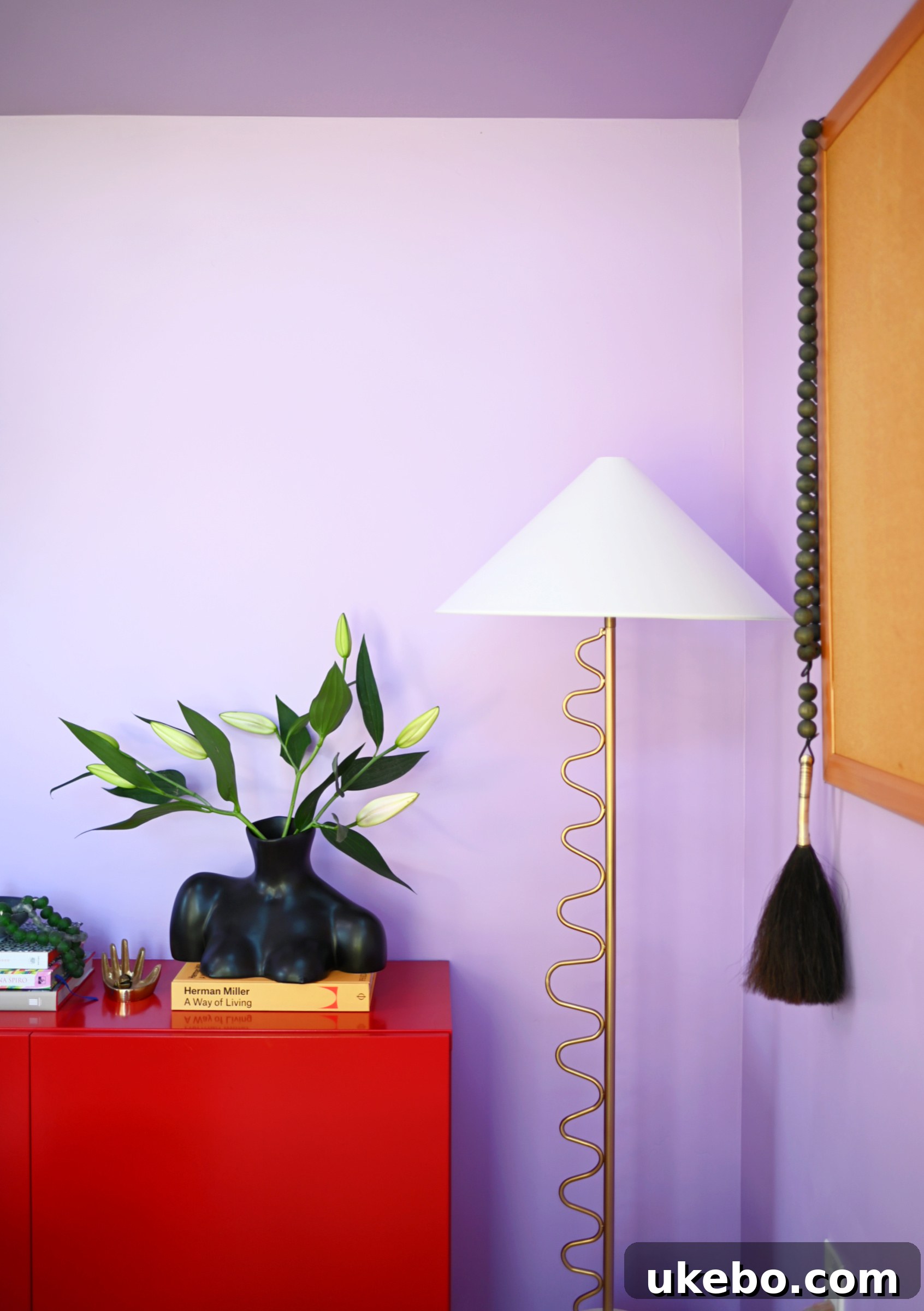 Decorating the new office studio with curated furniture and accessories